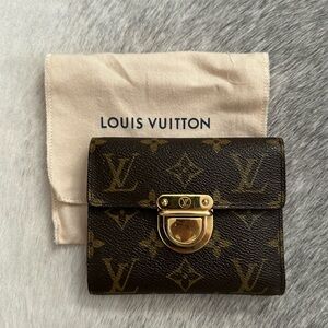LOUIS VUITTON Monogram Canvas Leather Koala Clasp Trifold Wallet